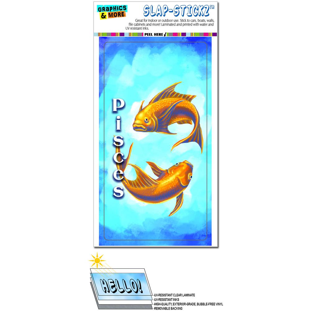 Pisces gold fish zodiac astrological sign astrology slap-stickz™ bumper sticker