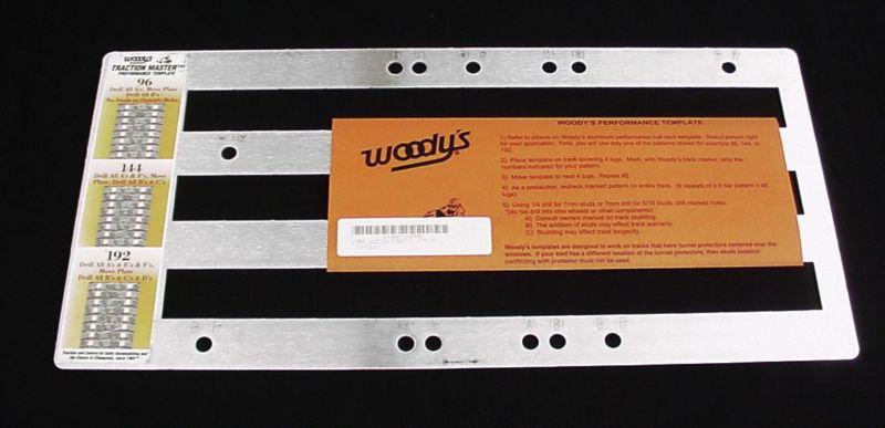 Woody's aluminum snowmobile performance track stud template 9100-2050 traction 