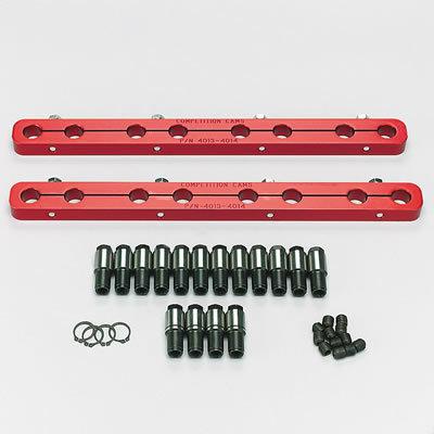 Comp cams rocker arm stud girdle aluminum red 7/16"-20 thread ford sm block kit