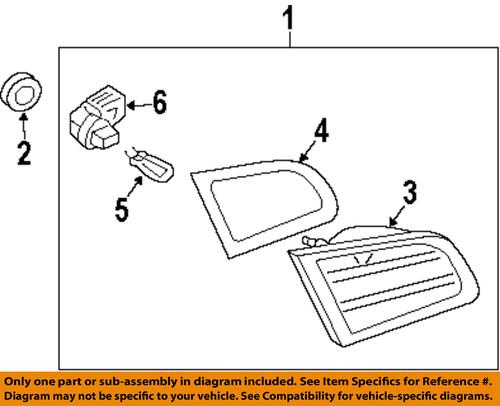 Nissan oem 2626189917 tail light bulb-tail lamp bulb