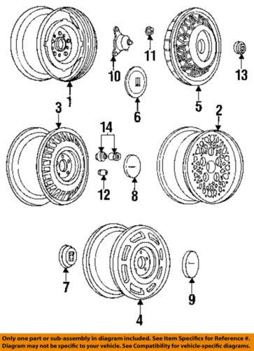 Gm oem 12498078 wheel lock-wheel lock kit - chrome