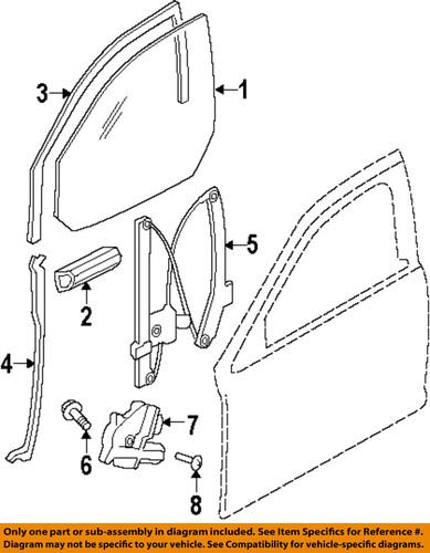 Jaguar oem xr848094 window regulator