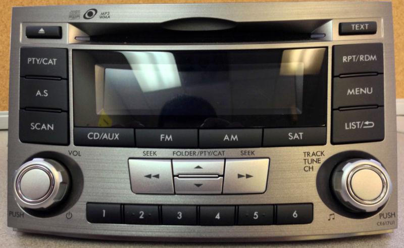 2010-2013 subaru legacy oem radio am/fm/cd/aux & sat ready(86201aj61a)