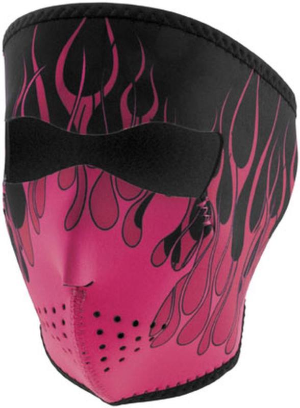 Zan cold weather water/wind resistant neoprene facemask,pink blaze,osfm