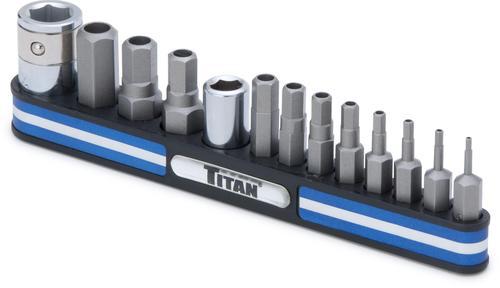 Titan tools tamper proof hex bits metric set of 13