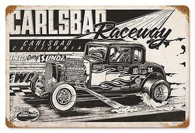 Motorcult slp007 tin sign rectangular drag racing 12" height 18" width each