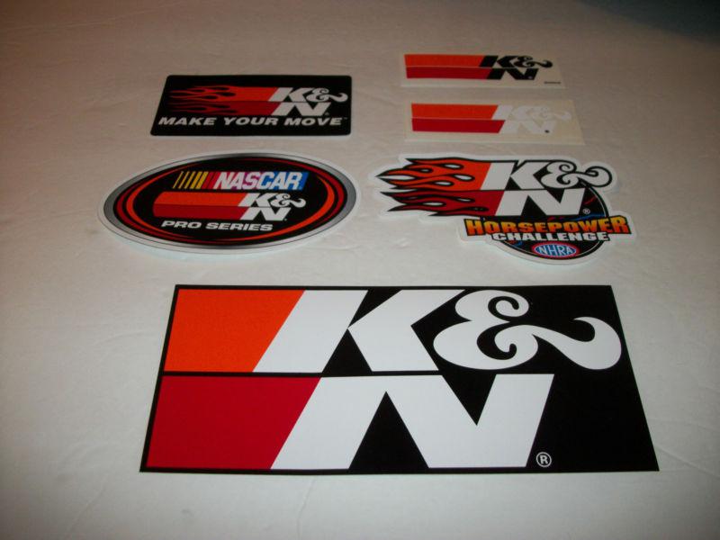 Decals racing k&n lot of 6 tool box man cave fender race drag strip locker tuner