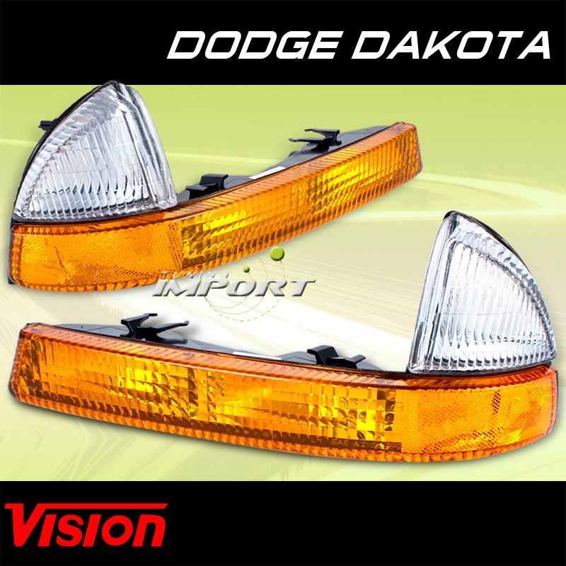 Dodge 98-04 dakota vision pair replacement left right corner signal lights lamps