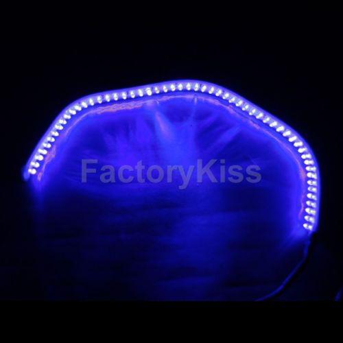 Gau 54-led knight rider blue flexible strip flash strobe light remote control