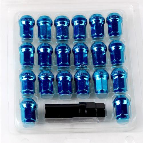 Gau 20pcs blue d1 m12 x 1.5 racing lug wheel nuts screw for honda ford toyota