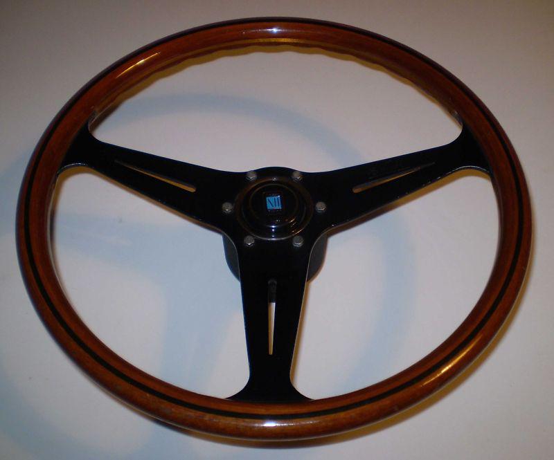 Vintage nardi torino mahogany wooden steering wheel for a jaguar (?) #01766 l@@k