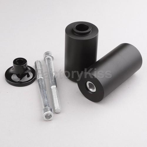 Gau motorcycle frame slider for kawasaki zx 6r 03-04 black