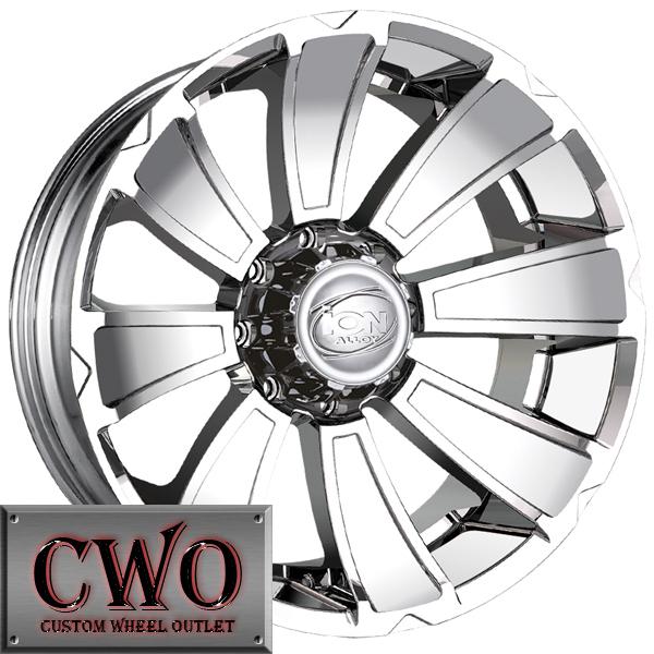 18 chrome ion 180 wheels rims 8x170 8 ford f-250 f250 super duty excursion