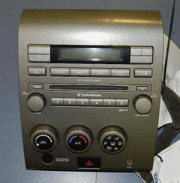 06 titan rockford fosgate 6-disc cd mp3 player radio oe