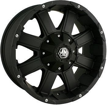 18" mayhem chaos 8x165.1 rims with lt325-65-18 toyo open country at wheels tires