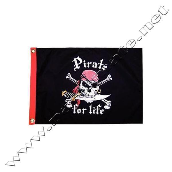 Taylor 1800 pirate for life 12x18in nylon flag