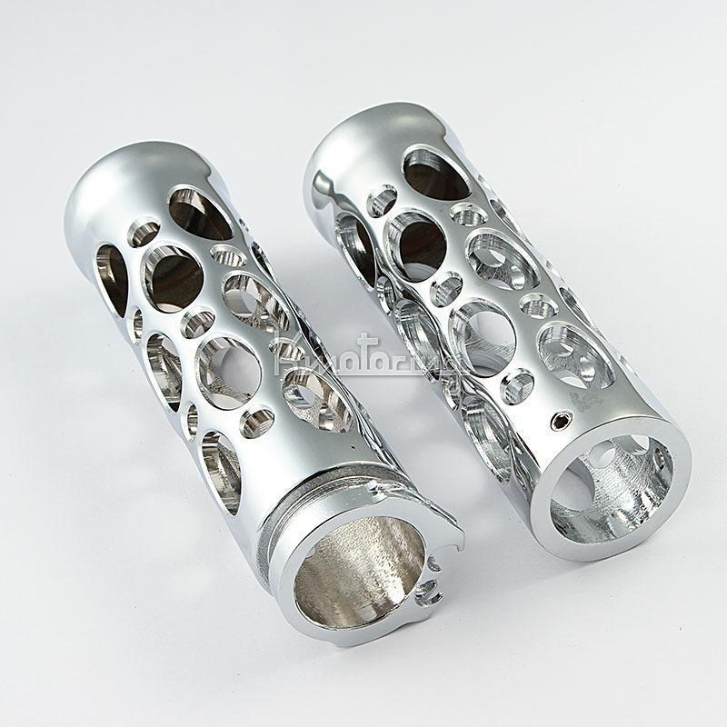 1" motorbike bike hollow handle bar hand grips for suzuki sportbikes cruisers