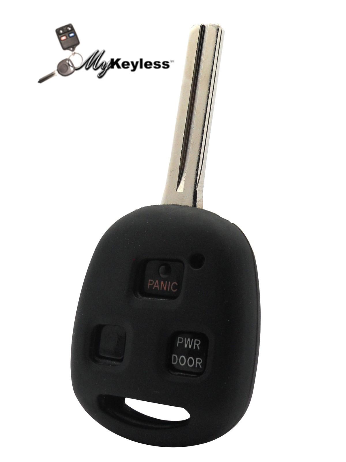 New lexus replacement uncut key keyless entry remote combo + protective jacket