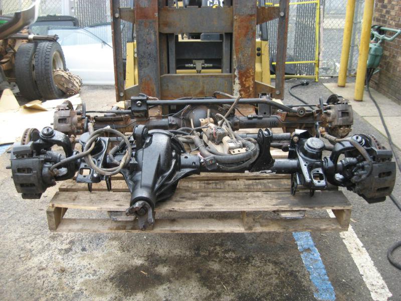 97-06 jeep wrangler rubicon axles dana44 air lockers oem complete swap 4.10 38k 