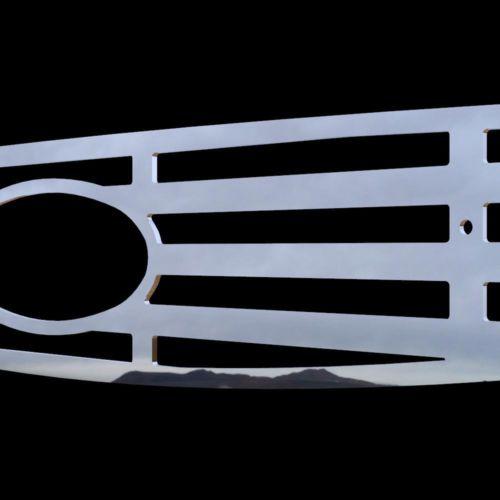 Ford focus 05-07 horizontal billet polished stainless truck grill add-on