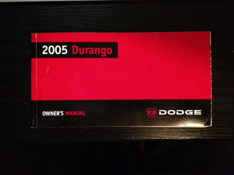 2005 durango owner's manual