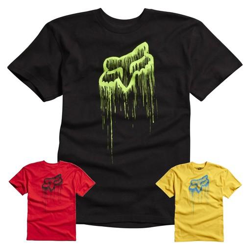 2013 fox thing basic youth casual wear tops tees short sleeve youth t-shirts