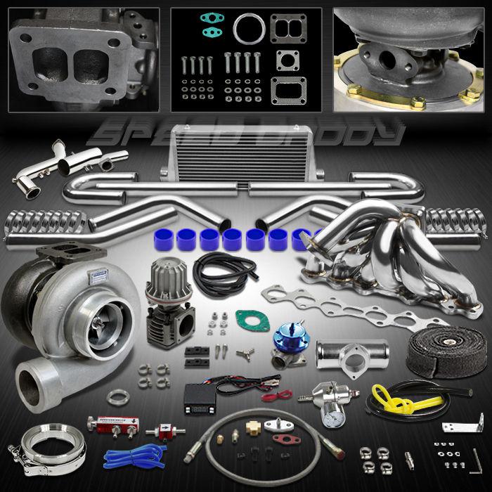 Gt45 14pc turbo kit+wg+manifold+intercooler 93-98 toyota supra mk-iv/4 2jz-gte