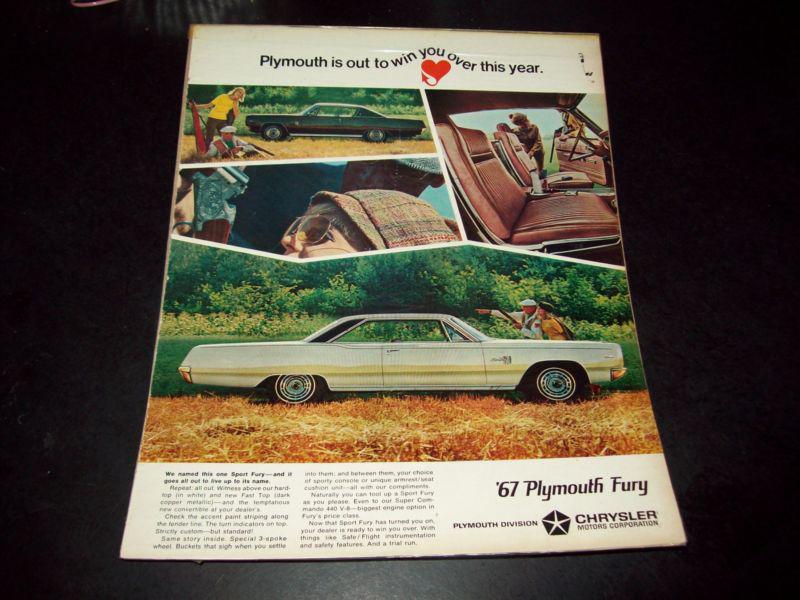 1967 plymouth sport fury ad 