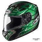 New hjc cs-r2 storm mc4 motorcycle helmet, green/black/silver, xl