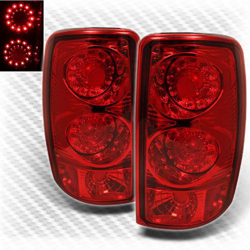 00-06 suburban yukon denali tahoe led tail lights brake lamp taillights new set