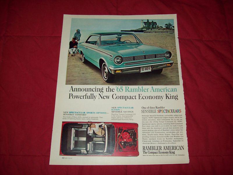 1965 rambler american car ad 