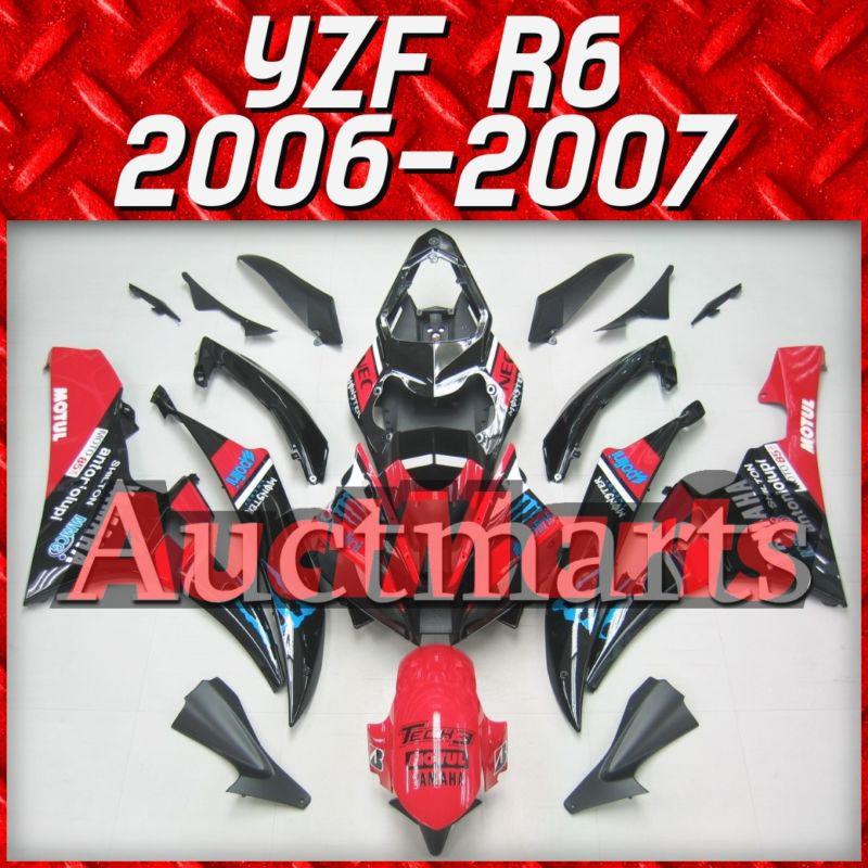 Fit yamaha yzf r6 06 07 yzfr6 2006 2007 600 fairing kit abs bodywork c10 d25