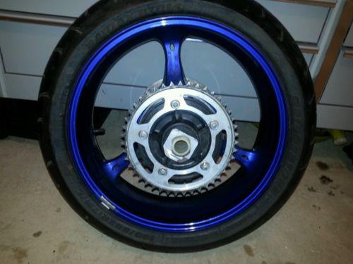 2006 2007 gsxr 600 750 rear rim & tire bridestone 180/55zr17m/c