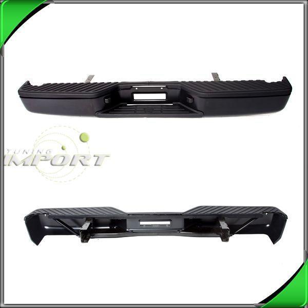 07-10 nissan titan se no big tow w/o sensor blk rear step bumper  w/pad assembly