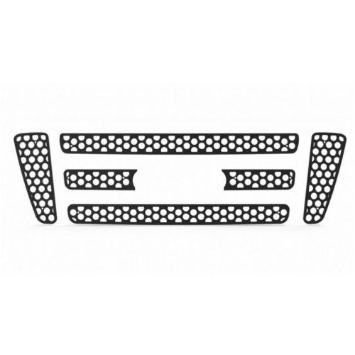 Ford f150 04-08 bar-style circle punch black powdercoat truck grill add-on