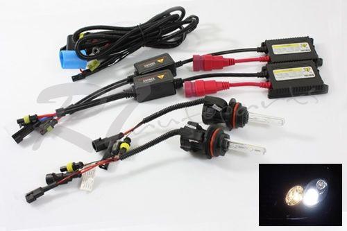 9004/hb1 jdm 6000k pure white slim ac ballast bi-xenon hid hi/low conversion kit