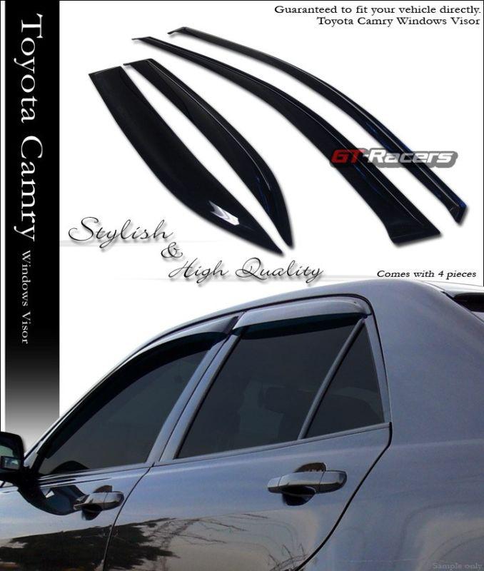 Sun/rain/wind guard shade deflector window visors 4pc v2 2007-2011 toyota camry