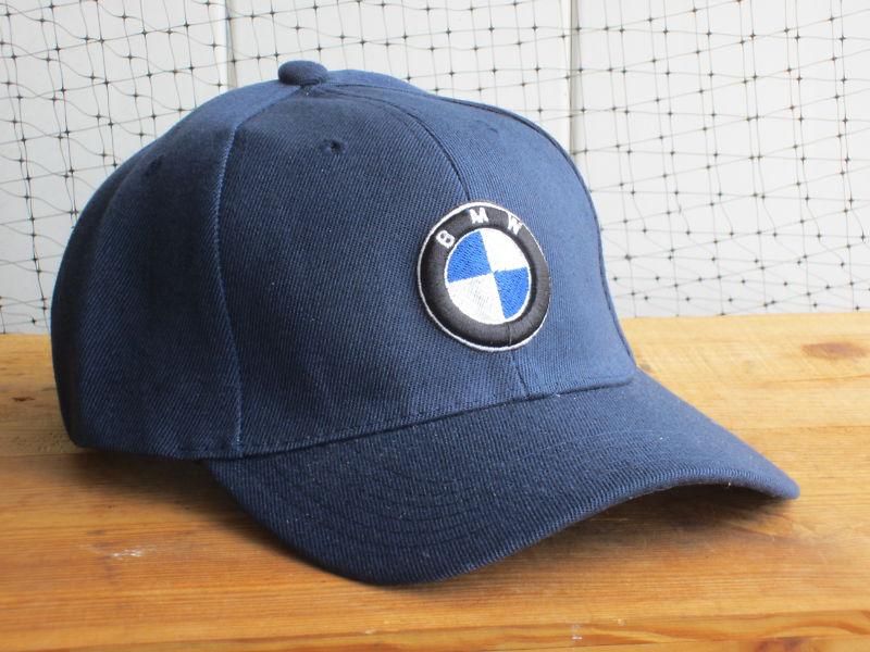 New nwt bmw classic logo navy baseball golf fishing hat cap lid automobile car @