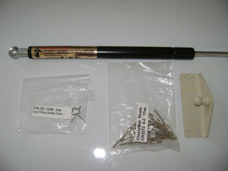 Aircraft door gas spring with attach plate kit ( p/n 200c101-1 )