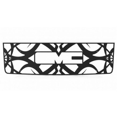 Gmc sierra ld 07-10 black powdercoat tribal front metal grille trim cover insert