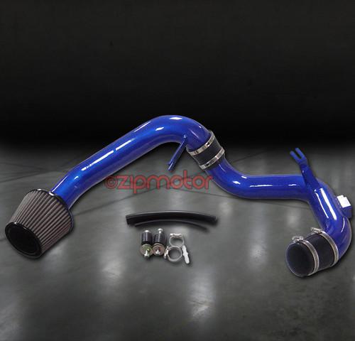 2012-2013 honda civic 1.8l 4cyl cold air intake +cone filter system kit jdm blue