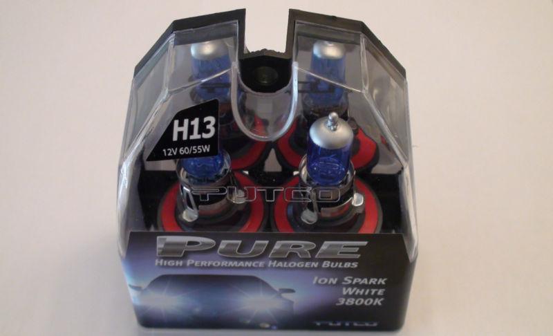 Putco halogen headlight bulbs h13 - ion spark white (model #230013sw )