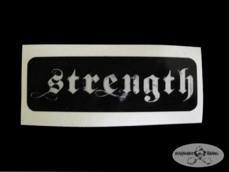 Strength   rectangular reflective helmet decal - firefighter ems rescue