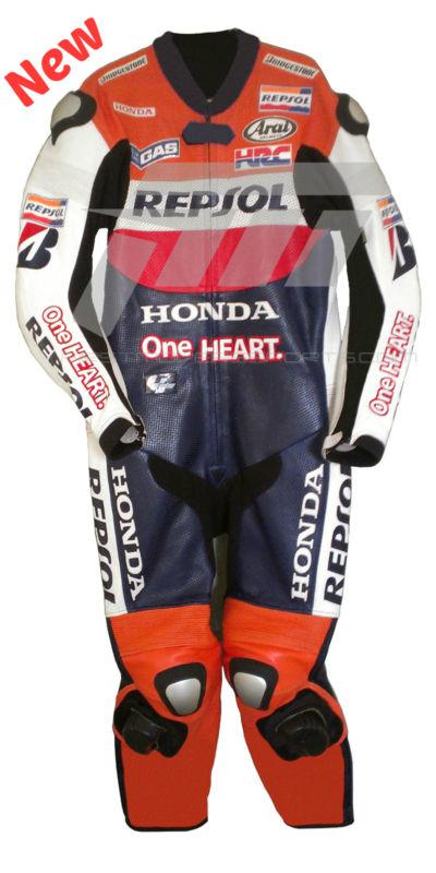 Repsol honda one piece motorbike racing leather suit 