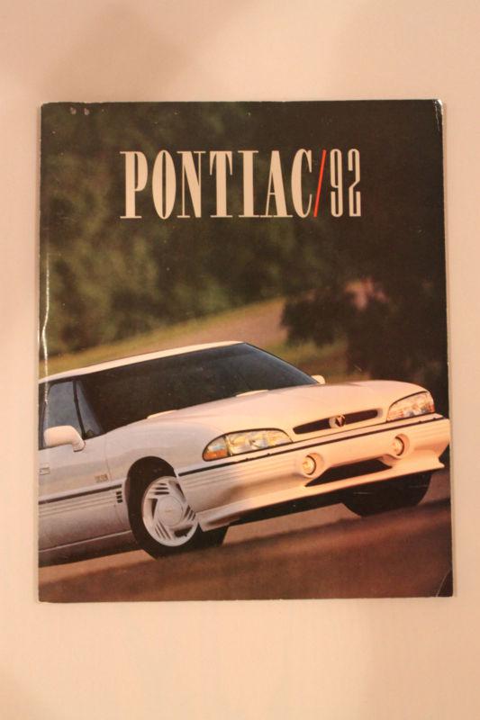 1992 pontiac full line sales brochure