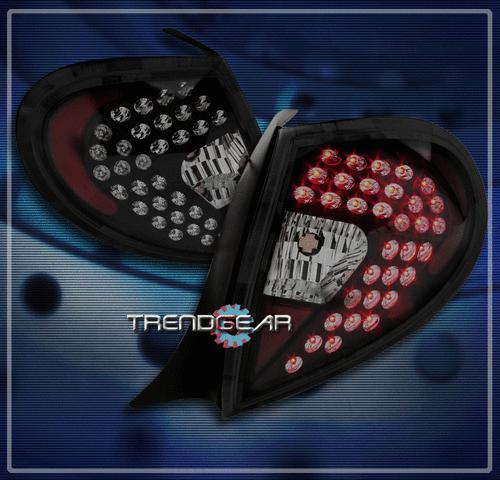 00 01 02 dodge plymouth neon led tail brake light black/smoke acr es r/t se pair