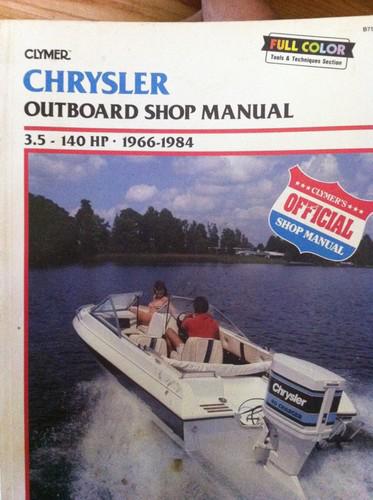 Chrysler outboard service manual. 3.5 hp - 140 hp 1966-1984