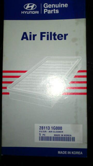 Hyundai accent , kia rio factory engine air filter new oem !!!!! genuine 