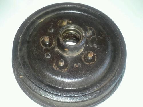 1955-56-57 chevy front brake drum with spindle housing nice shape. sedan