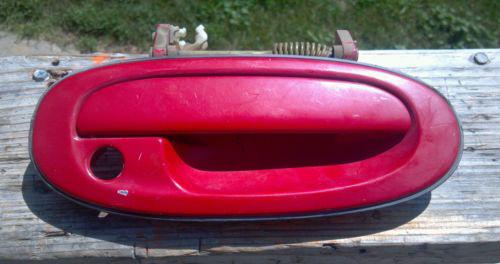 1998-2002 ford escort mercury tracer right front outside door handle red